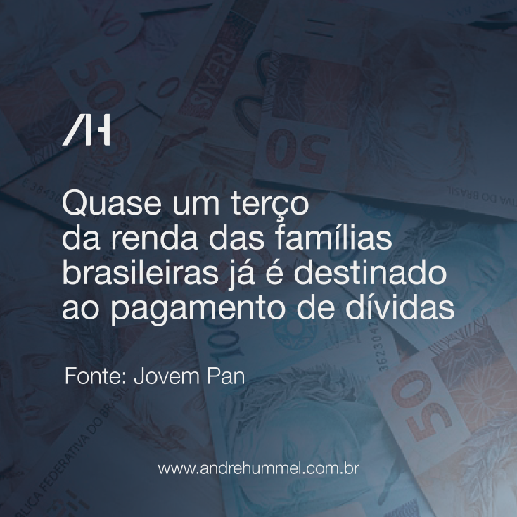Quase um terço da renda das famílias brasileiras já é destinado ao pagamento de dívidas